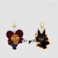 Cuteness Aggression Acrylic Magnet Keychains