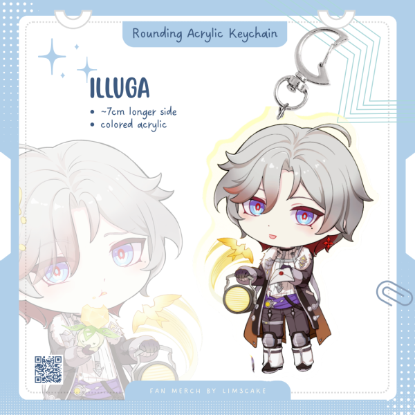 Illuga Rounding Acrylic Keychains