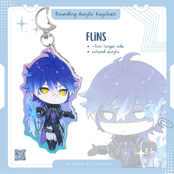 Flins Rounding Acrylic Keychain