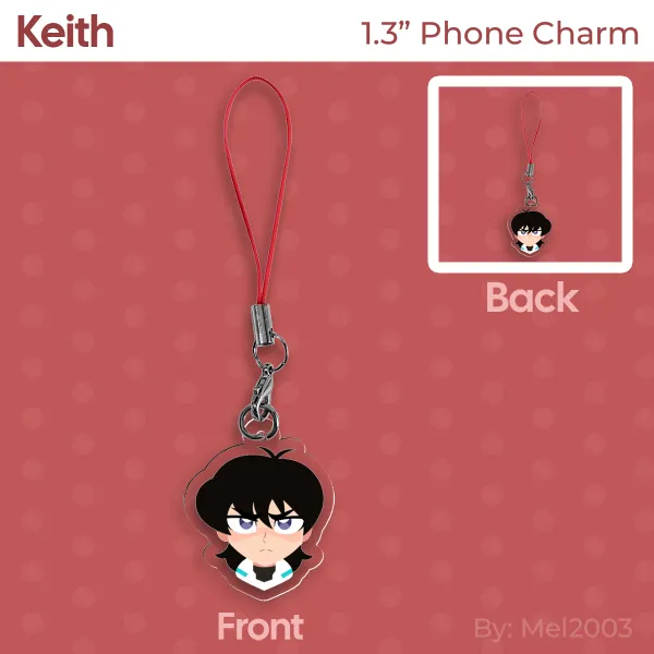 Keith - Acrylic Phone Charm