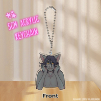 Catboy OC - 5CM Acrylic Keychain Charm