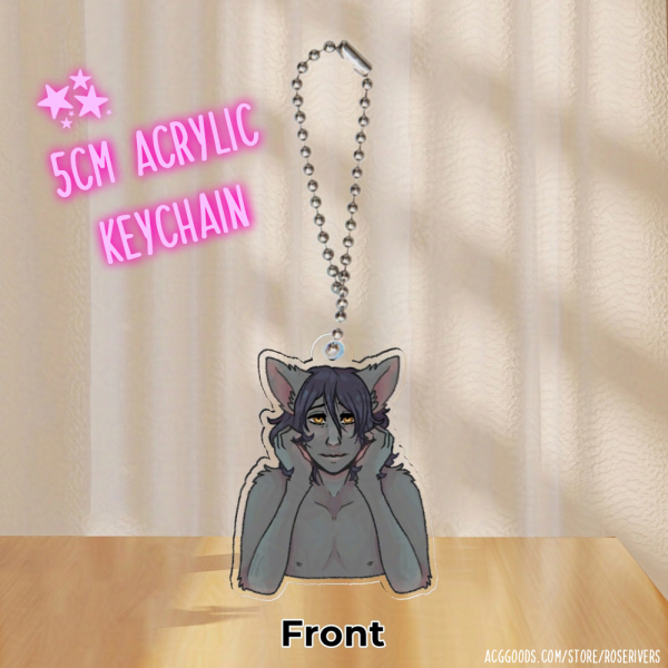 Catboy OC - 5CM Acrylic Keychain Charm