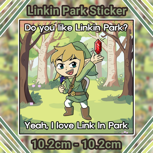 "Linkin Park" - Link Sticker [The Legend of Zelda]