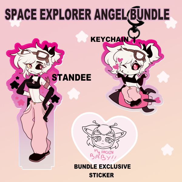 Angel Dust space explorer set || hazbin hotel | alien husk au huskerdust