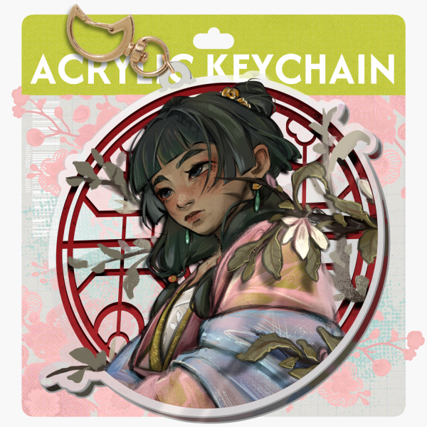 Garden Party Maomao - Acrylic Keychain