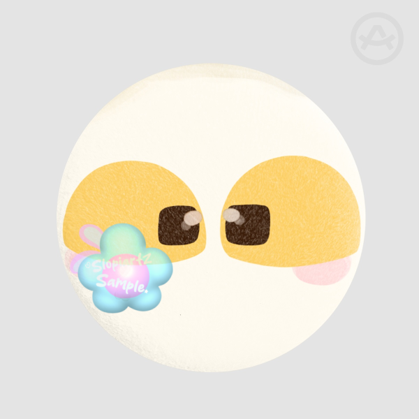 White Chocolate Evil Jax Plush Pin