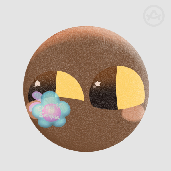 Chocolate Jax Plush Pin