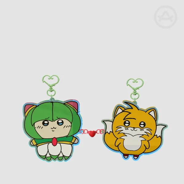 Tails and Cosmo Connected Keychains!