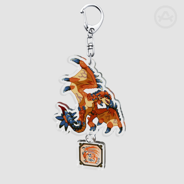 Pixel MH: Rathalos Connection Acrylic Charm