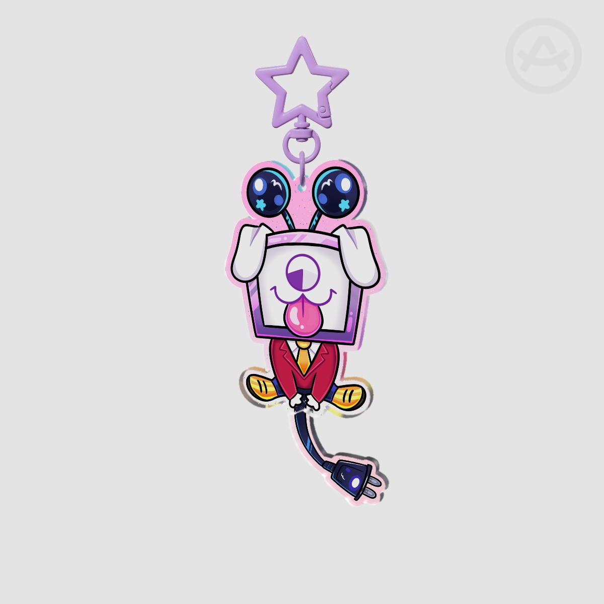 Puppy Tenna Wagging Tail Keychain