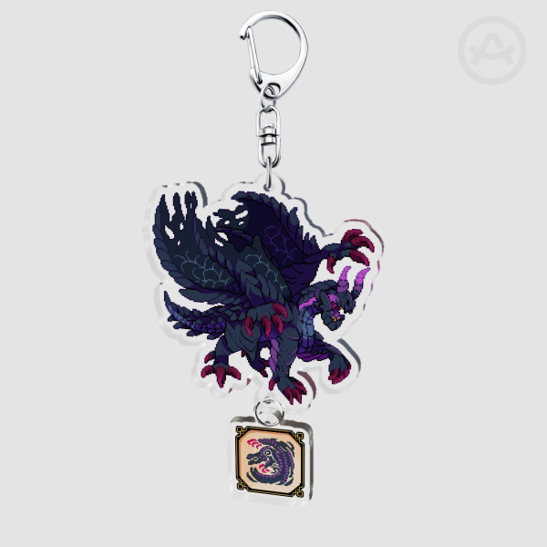 Pixel MH: Gore Magala Connection Acrylic Charm