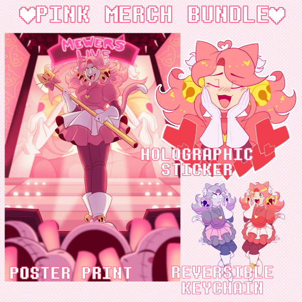 Deltarune Pink Merch Bundle