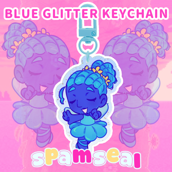 Deltarune Blue keychain
