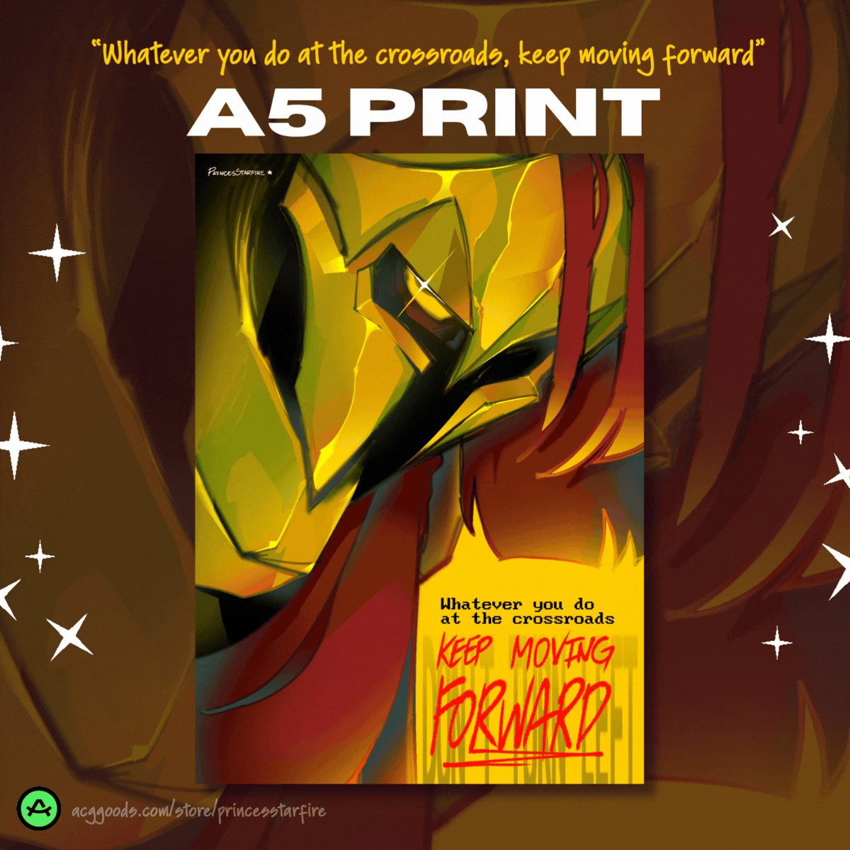 "Keep Moving Forward" D3rlord3 A5 Print