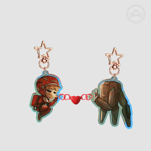 Grace and Rocky [Project Hail Mary] Acrylic Magnet Keychains