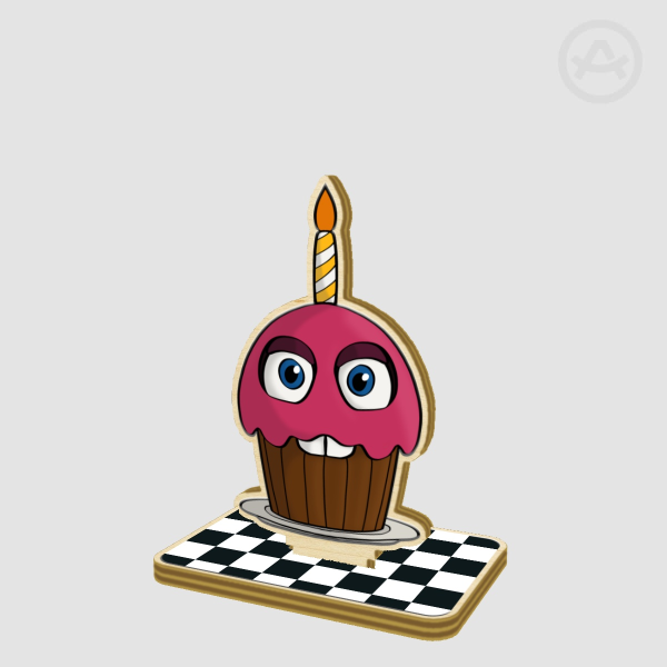 Small Mr. Cupcake - Wood Standee