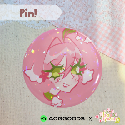 Pink Fairy Liliv Button Badges / Pin