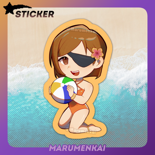 Nobara Beach Ball Sticker