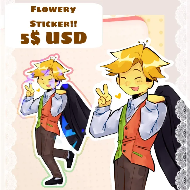 Flowery Sticker