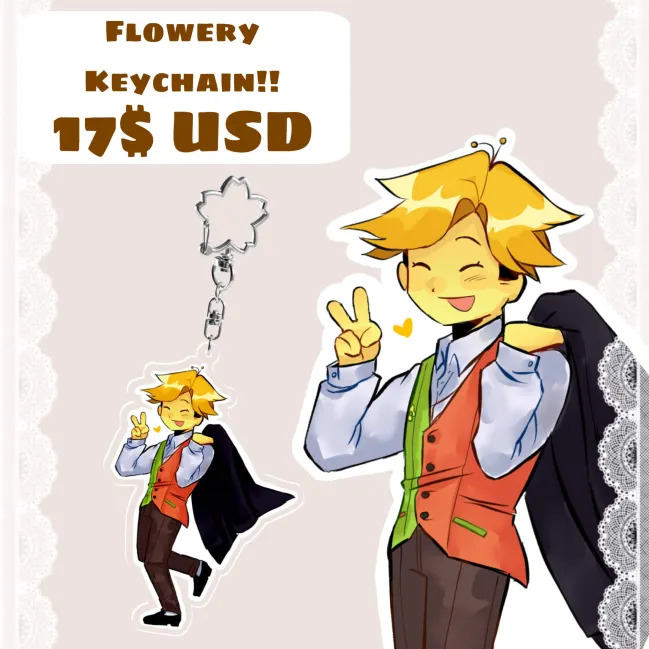 Flowery Keychain