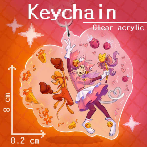 Sister duo Acrylic Keychains