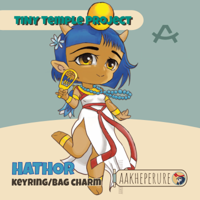 Tiny Hathor | Clear Acrylic Keychains