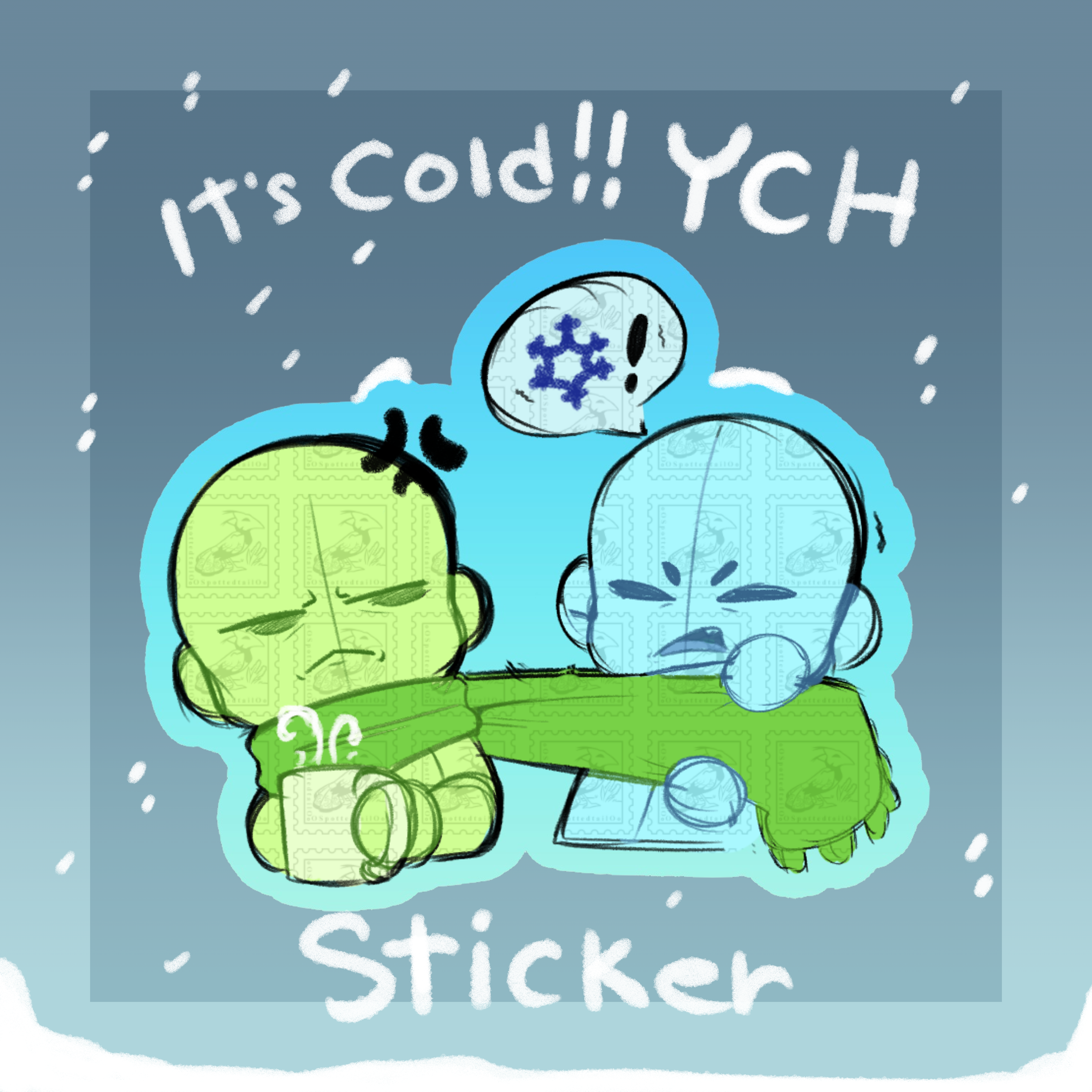 Its Cold!! | YCH Sticker