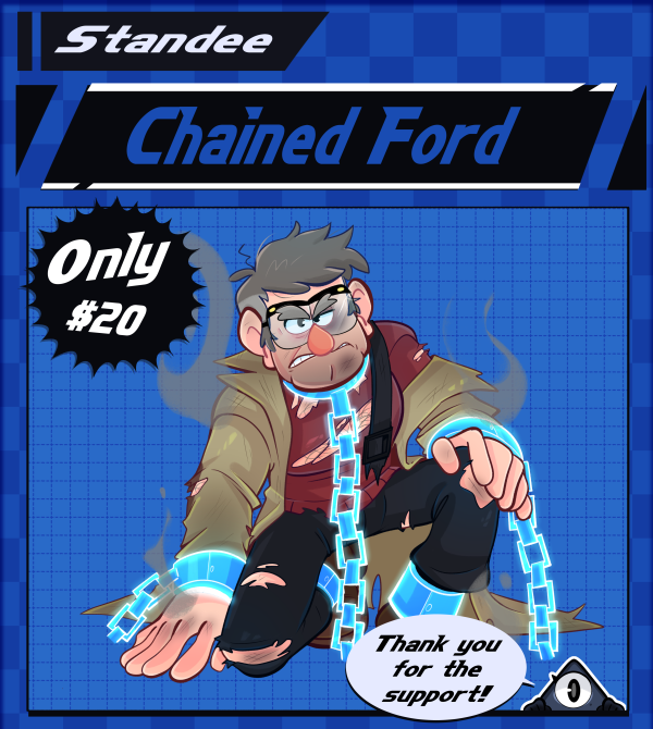 Chained Ford Standee