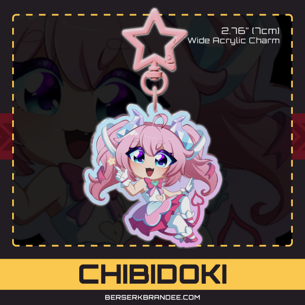 Chibidoki Rainbow Acrylic Charm