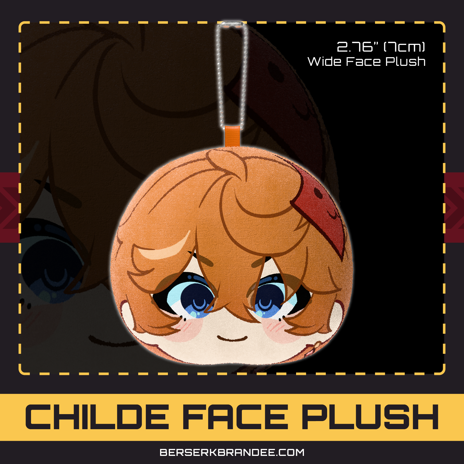 Childe【GI】| Face Plush Keychain
