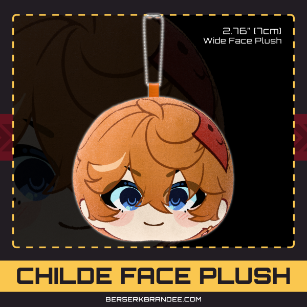 Childe【GI】| Face Plush Keychain