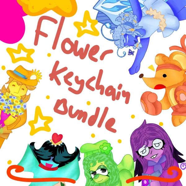 Flowers keychain bundle!