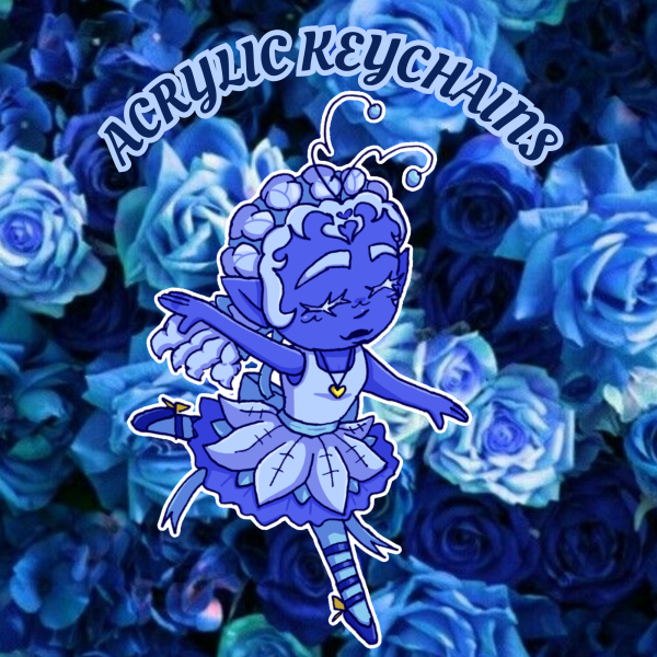 DELTARUNE 💙🦋 Blue Acrylic Keychain
