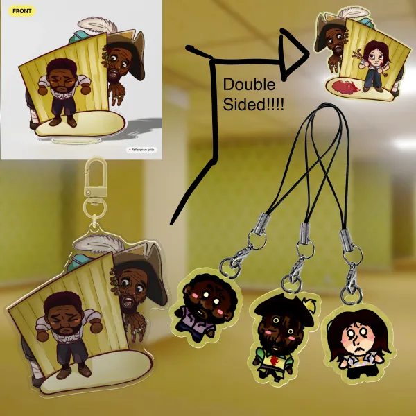 Everything Must Go Keychain and Standee set