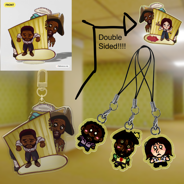 Everything Must Go Keychain and Standee set