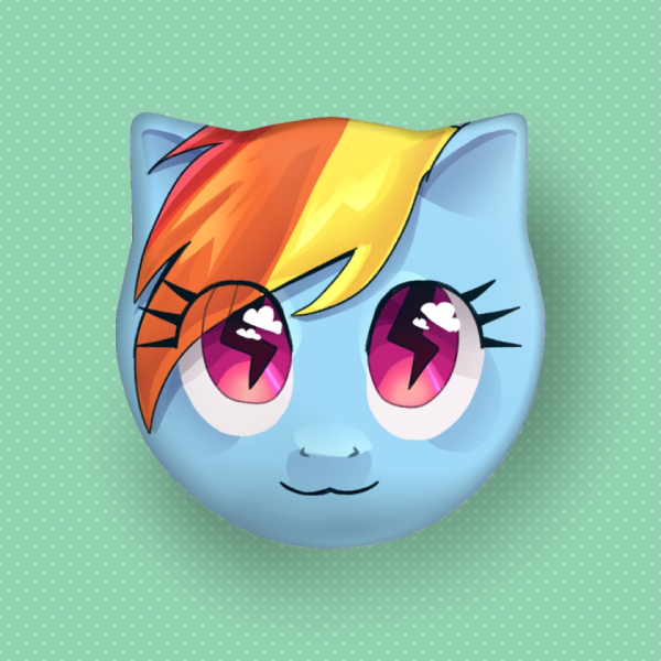 Rainbow Dash Holographic Pin, MLP