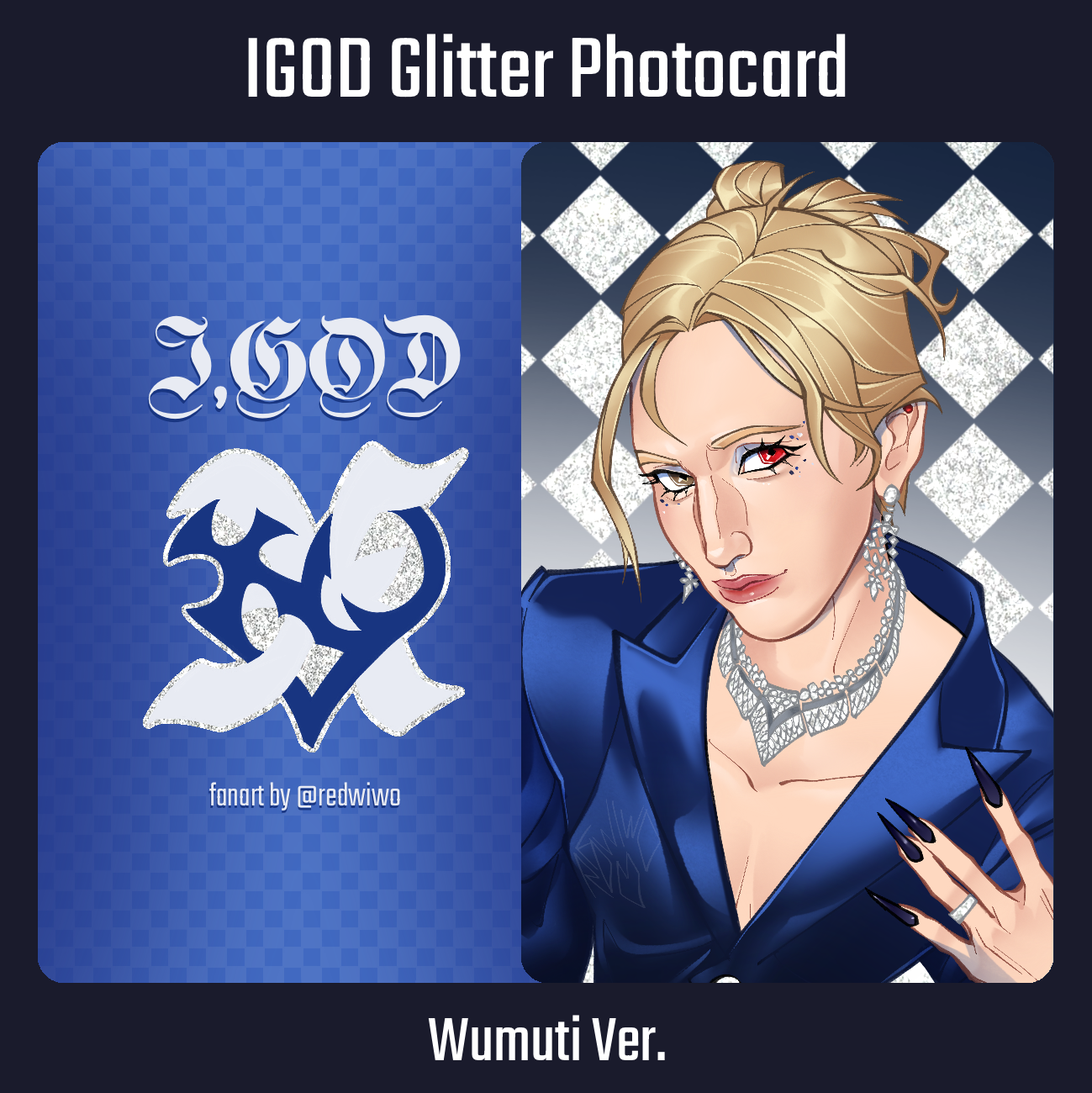 IGOD Blue Glitter Photocard (WUMUTI)