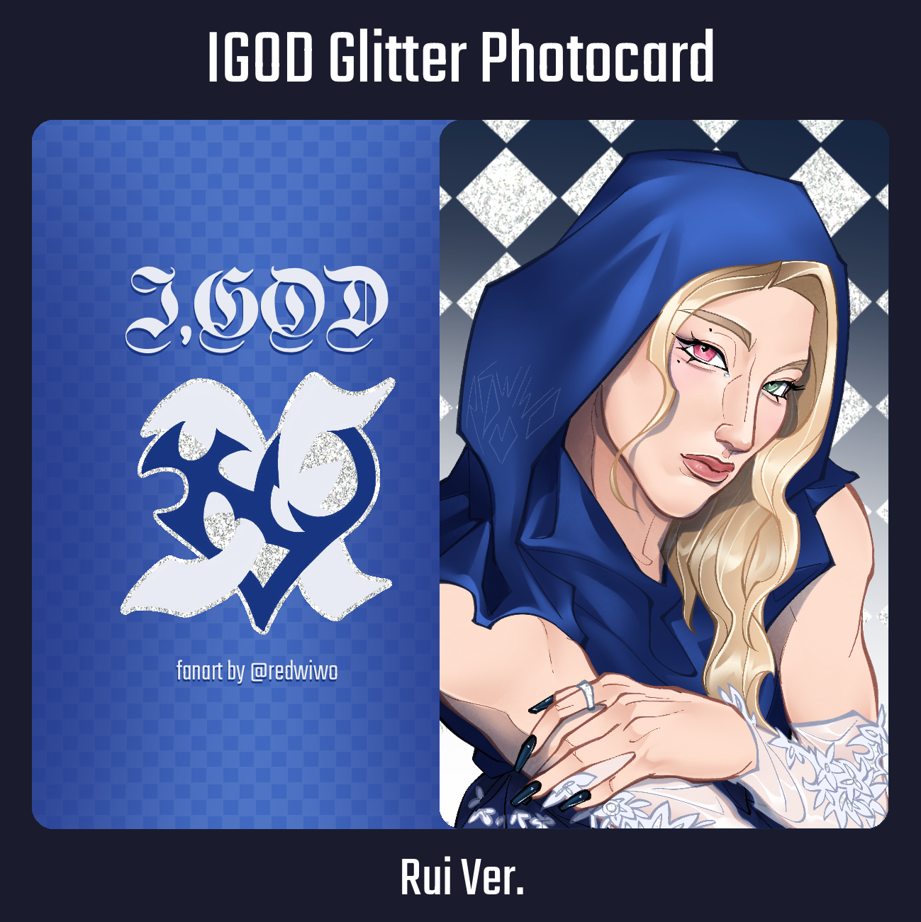 IGOD Blue Glitter Photocard (RUI)