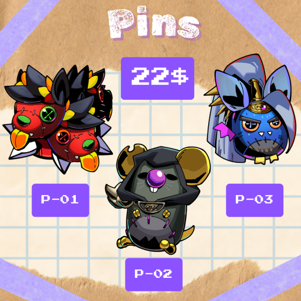 P-01+02+03 "Hades Bundle" -  Acrylic Pins