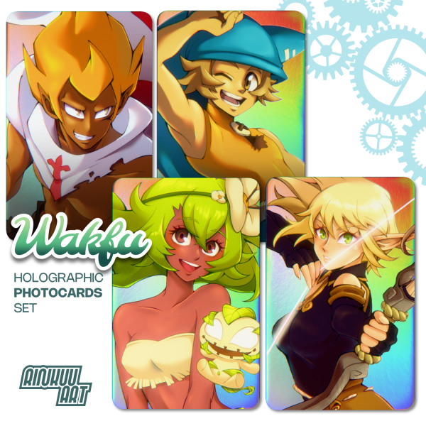 WAKFU holo photocards set