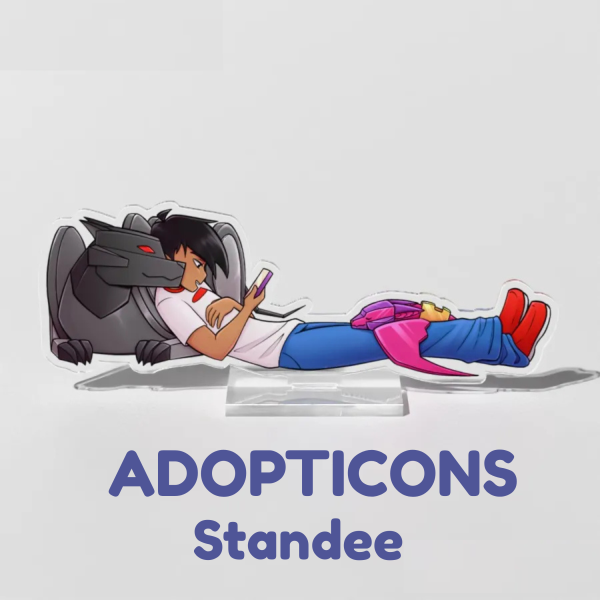 Danny, Ravage, and Ratbat: Adopticons Standee