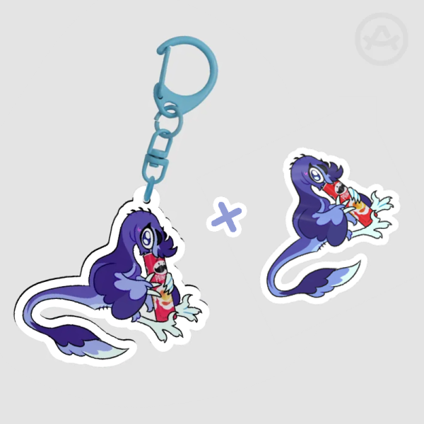 Lopa's Chips Acrylic Keychain + Sticker