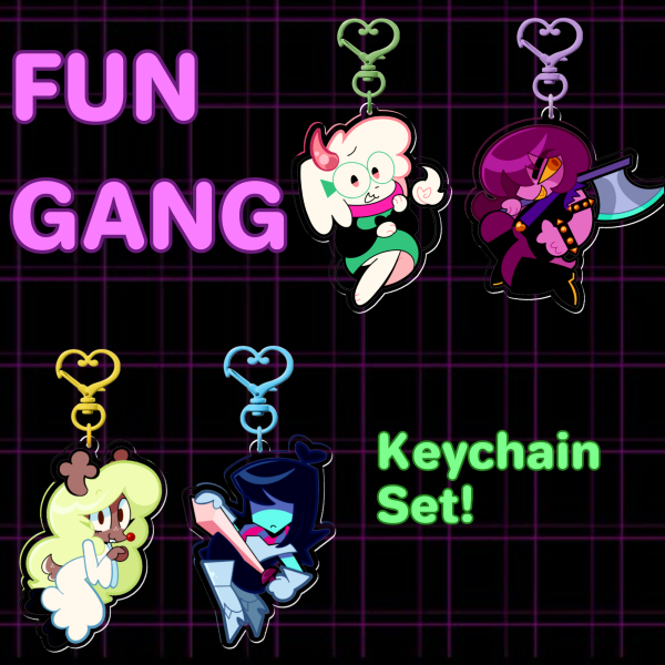 FUN Gang Keychain Set