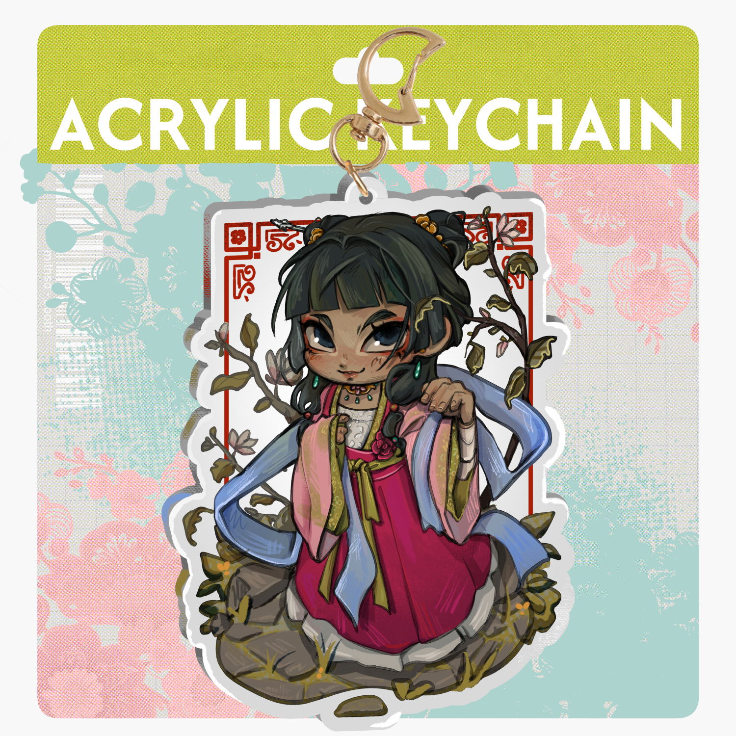 Garden Party Maomao - Acrylic Keychain