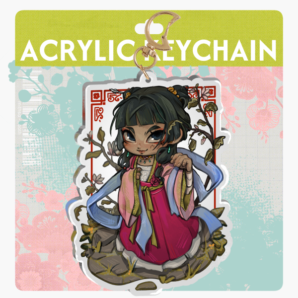 Garden Party Maomao - Acrylic Keychain