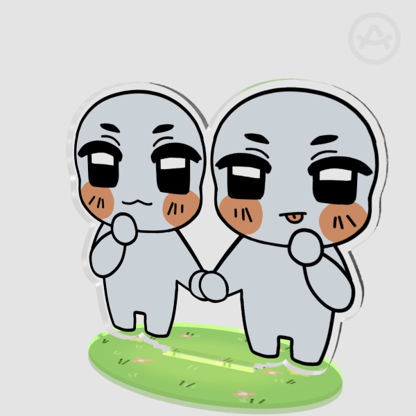 standee 2 characters YCH