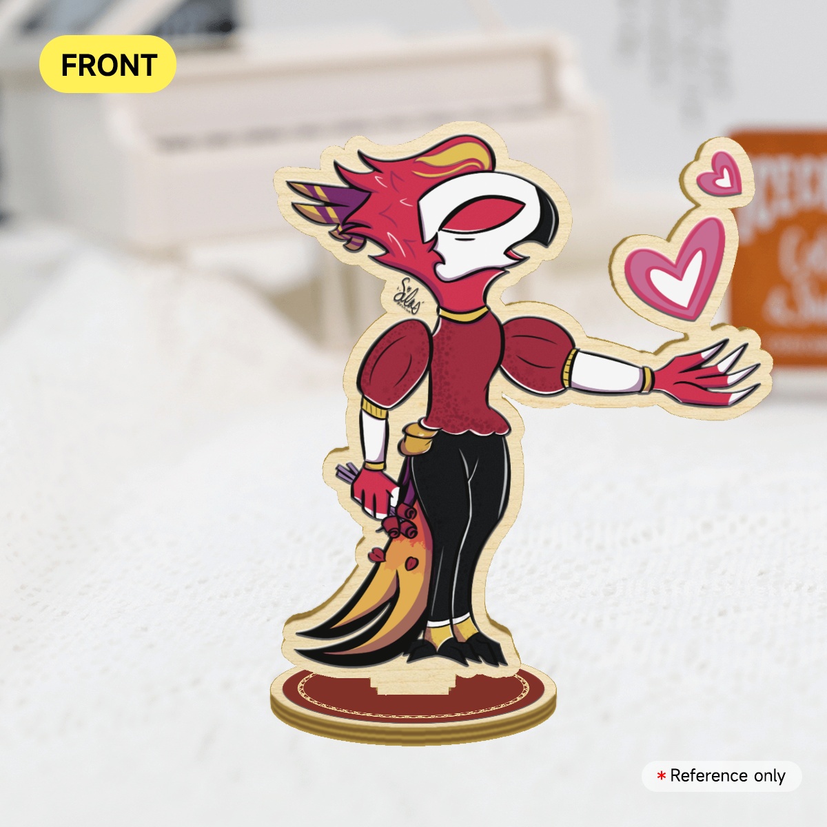 Vassago Hearts || 4" Wood Standee