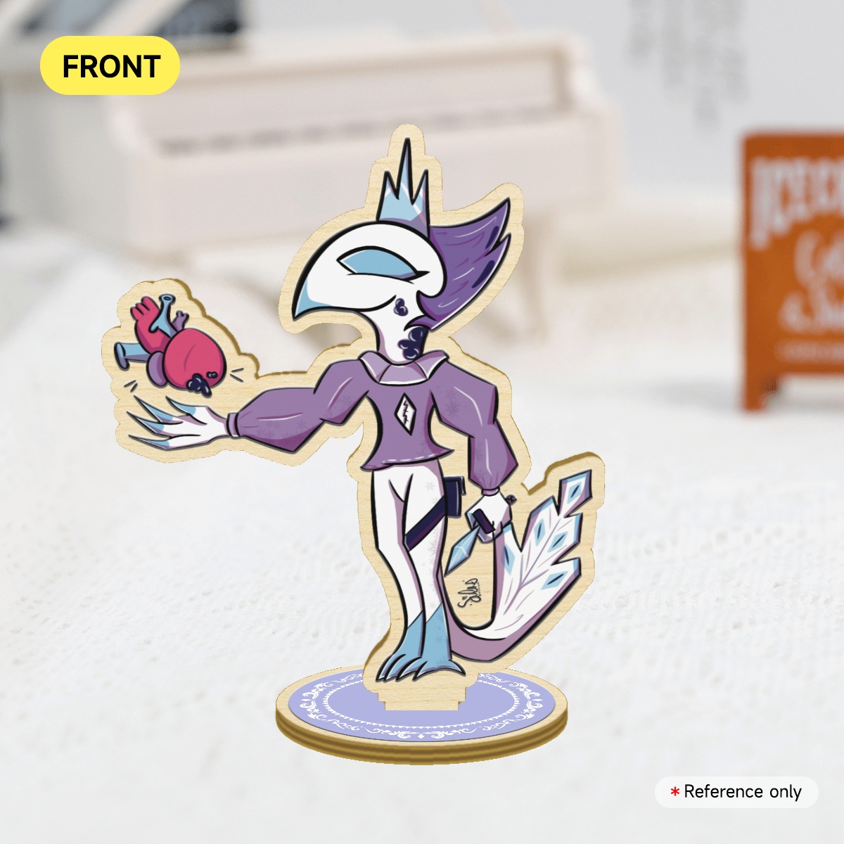 Andrealphus Chibi Heart || 4" Wood Standee