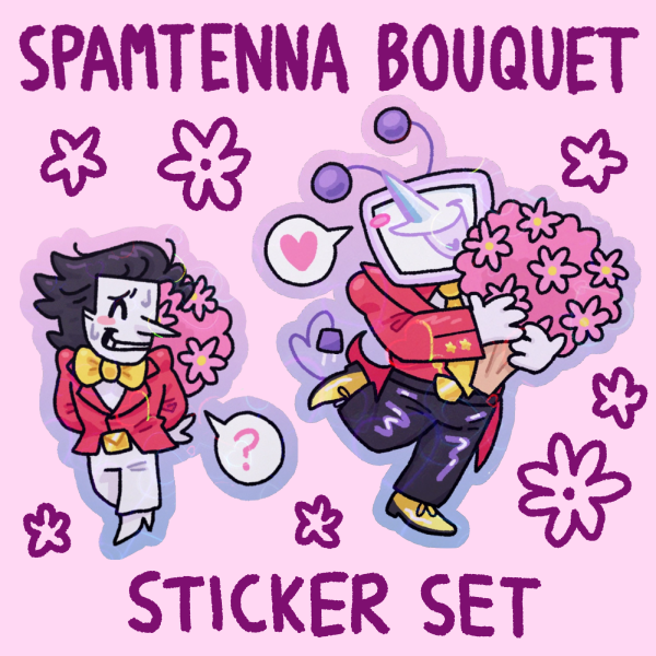 Spamtenna Bouquet Sticker Set