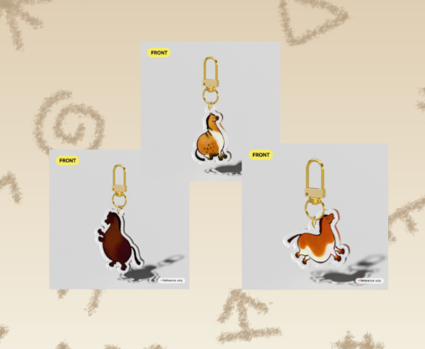 Prehistoric Cave Painting Horse [Keychain Set]